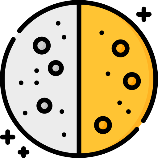 mond phase Special Lineal color icon