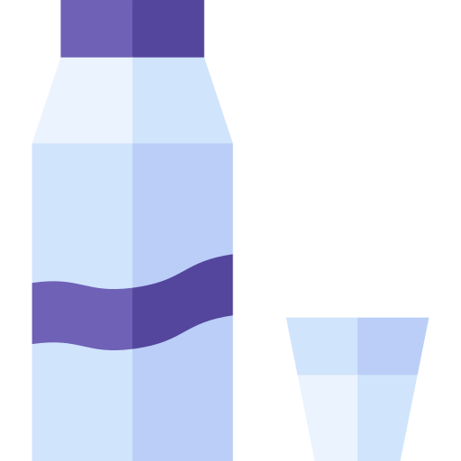 leite Basic Straight Flat Ícone