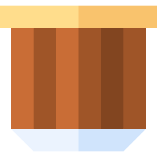 Coffee capsule Basic Straight Flat icon
