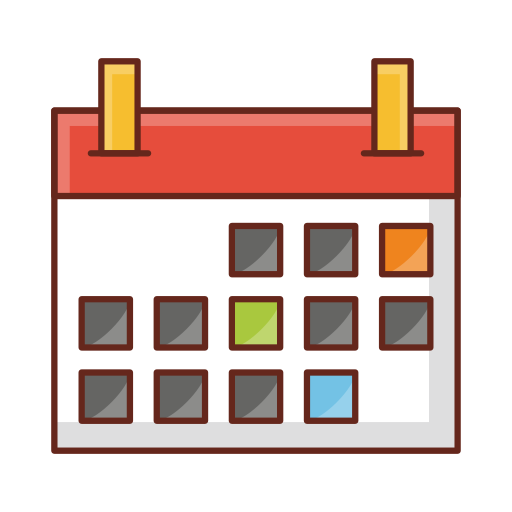 calendrier Generic Outline Color Icône