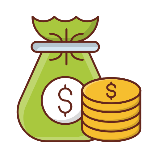 Money bag Generic Outline Color icon