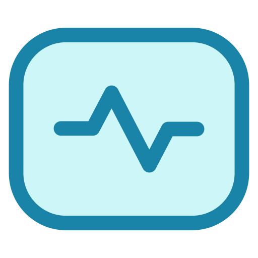 elektrokardiogram Generic Blue ikona