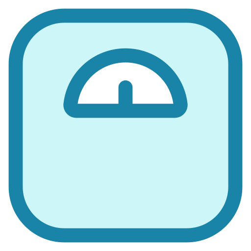 Weighing scale Generic Blue icon