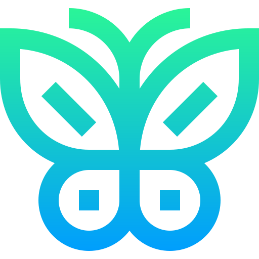 Butterfly Super Basic Straight Gradient icon