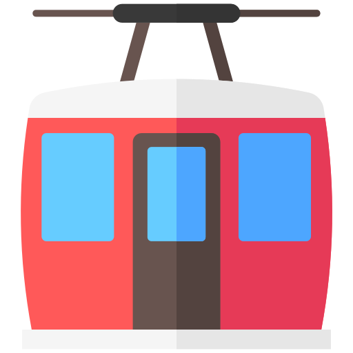 teleférico Generic Flat icono