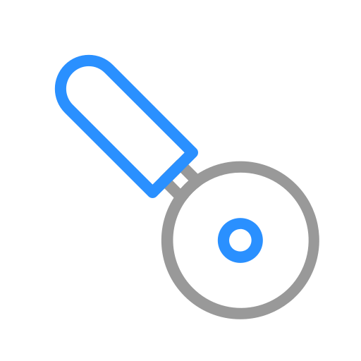 Pizza cutter Generic Outline Color icon