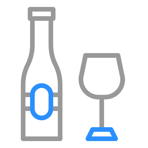 Wine glass Generic Outline Color icon