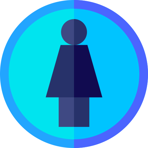 Woman Basic Straight Flat icon