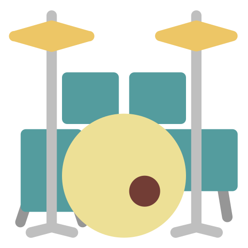drumstel Generic Flat icoon