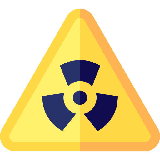 Radiation Basic Straight Flat icon