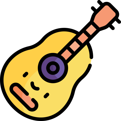 gitarre Kawaii Lineal color icon