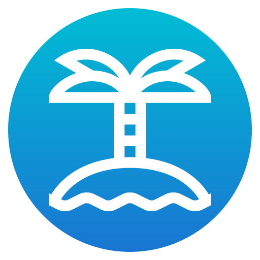 isla Generic Flat Gradient icono