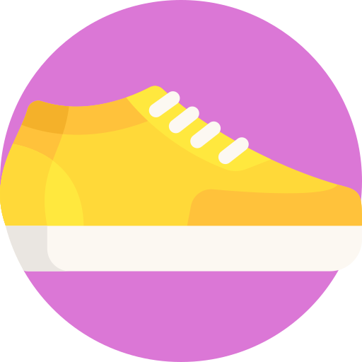 scarpe da ginnastica Detailed Flat Circular Flat icona