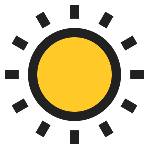 sonne Generic Outline Color icon