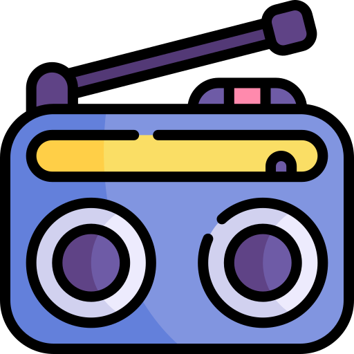 라디오 Kawaii Lineal color icon