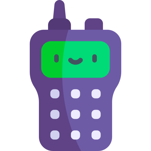 walkie-talkie Kawaii Flat icono