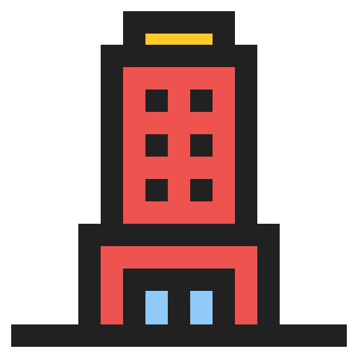 Hotel Generic Outline Color icon