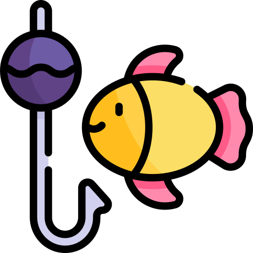 釣り Kawaii Lineal color icon