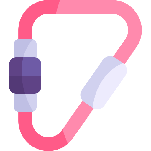 Carabiner Kawaii Flat icon