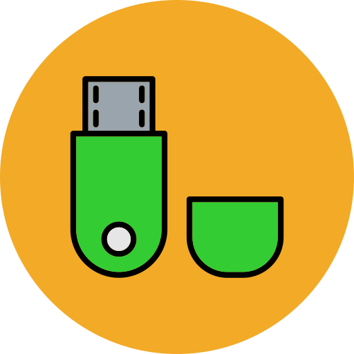 usb 플래시 드라이브 Generic Outline Color icon