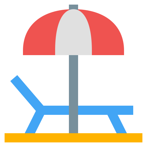 parasol słoneczny Generic Flat ikona