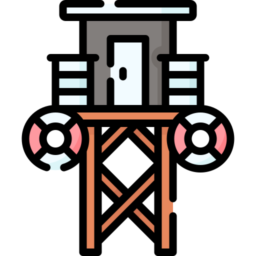 wieża ratownika Special Lineal color ikona