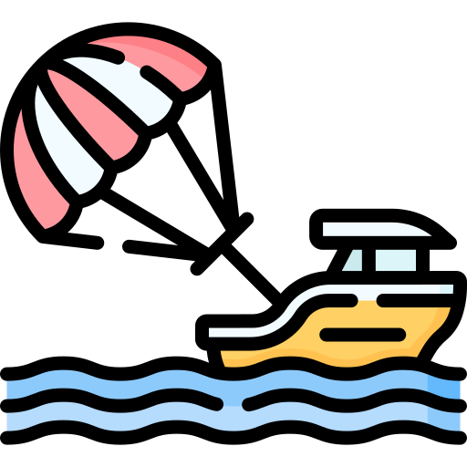 Parasailing Special Lineal color icon