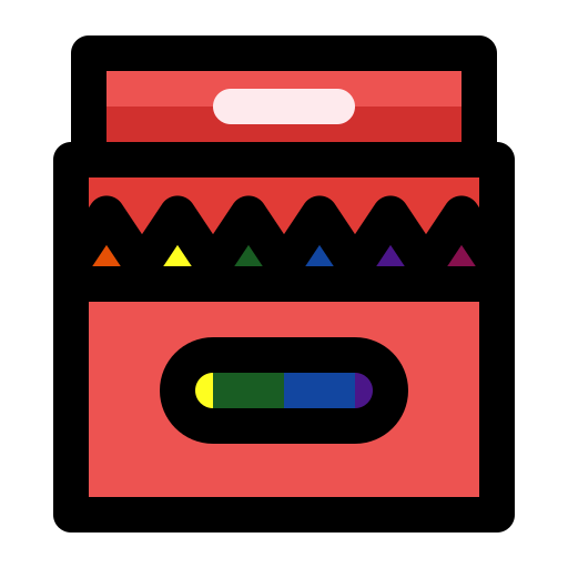 kleurpotloden Generic Outline Color icoon