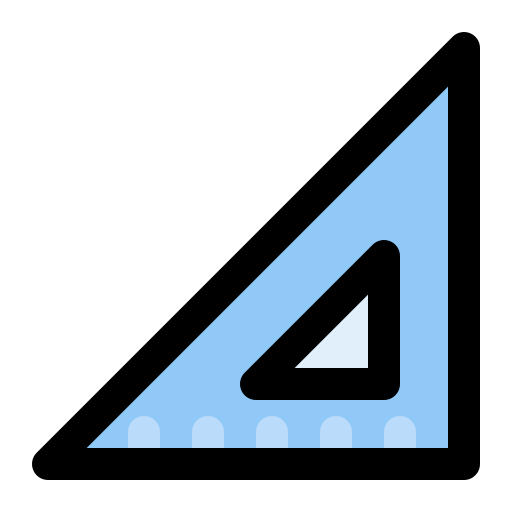 ルーラー Generic Outline Color icon