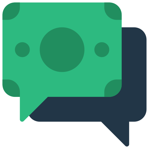 Discussion Juicy Fish Flat icon
