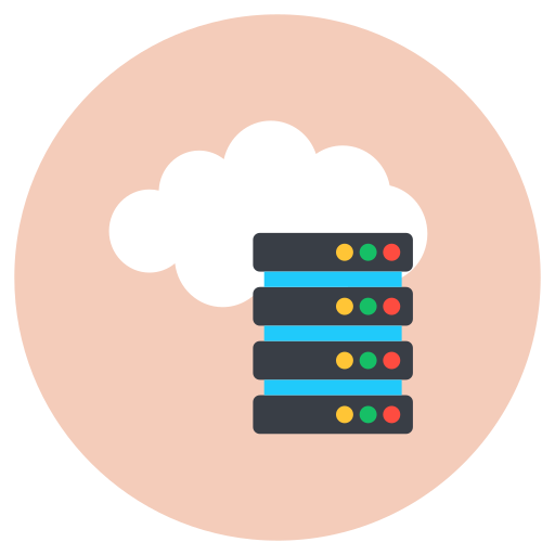 Cloud server Generic Circular icon