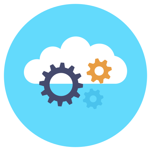 cloud-instellingen Generic Circular icoon