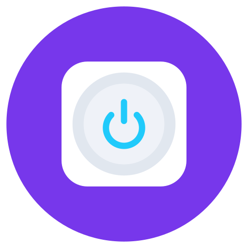 botón de encendido Generic Circular icono