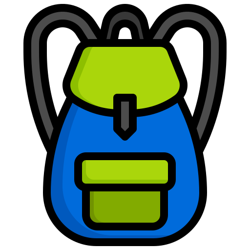 배낭 Generic Outline Color icon