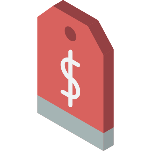 Price tag Basic Miscellany Flat icon