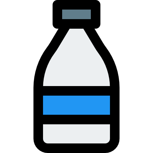 Бутылка молока Pixel Perfect Lineal Color иконка