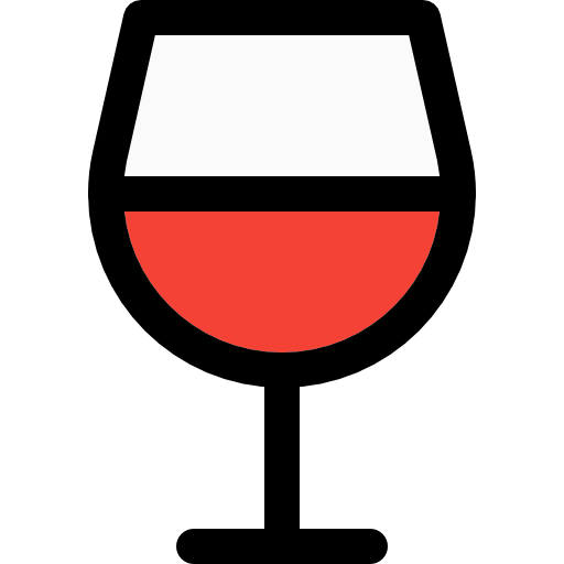 copa de vino Pixel Perfect Lineal Color icono