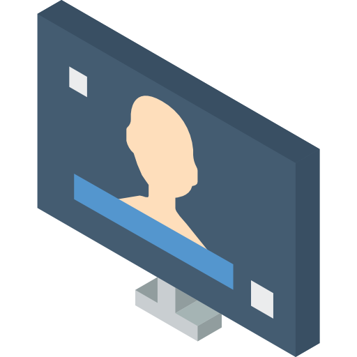 monitor Basic Miscellany Flat icoon