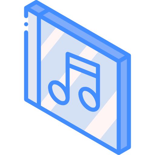 Compact disc Basic Miscellany Blue icon