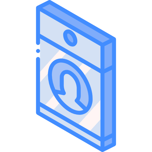 id-kaart Basic Miscellany Blue icoon
