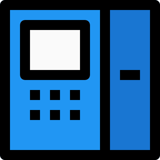 geldautomat Pixel Perfect Lineal Color icon