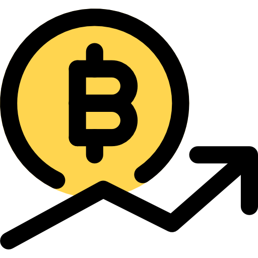 bitcoin Pixel Perfect Lineal Color icoon