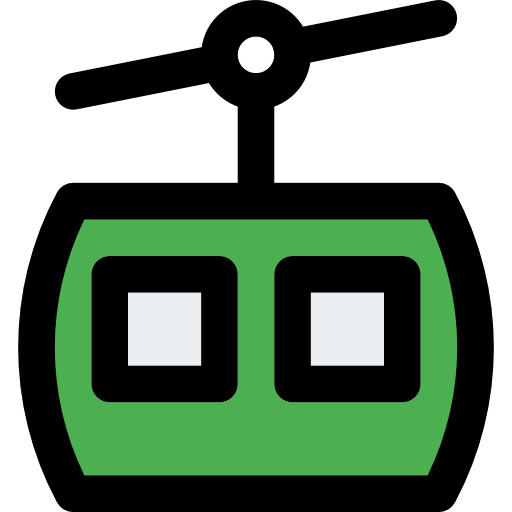 seilbahn Pixel Perfect Lineal Color icon