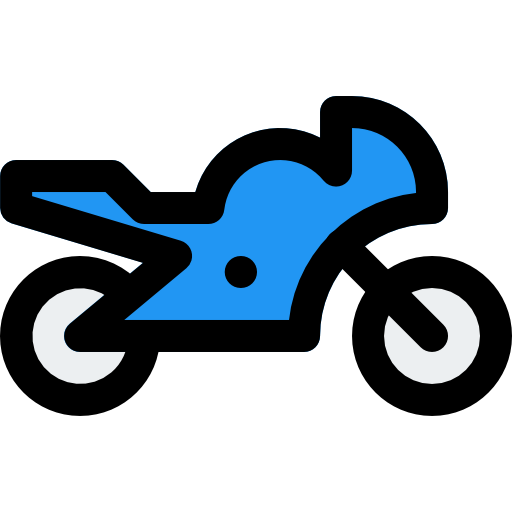 motocicleta Pixel Perfect Lineal Color icono