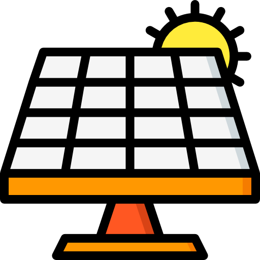 太陽光エネルギー Basic Miscellany Lineal Color icon