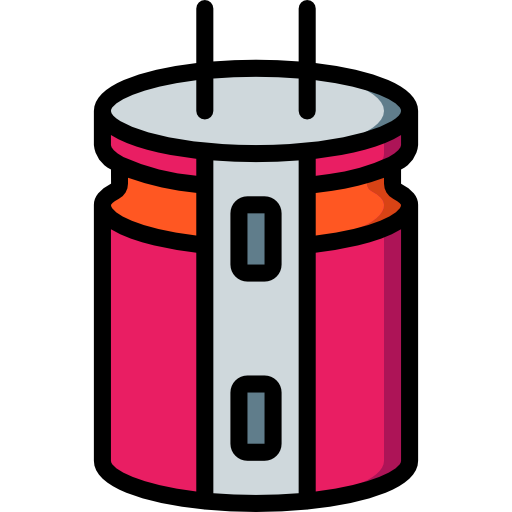 Capacitor Basic Miscellany Lineal Color icon