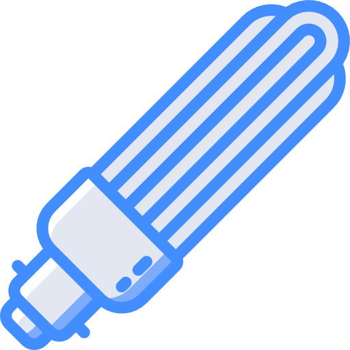Light bulb Basic Miscellany Blue icon