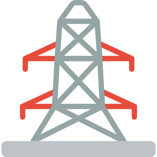 Electric tower Basic Miscellany Flat icon