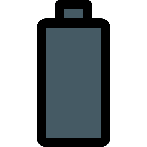 batteria scarica Pixel Perfect Lineal Color icona