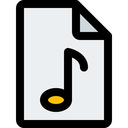 archivo de audio Pixel Perfect Lineal Color icono